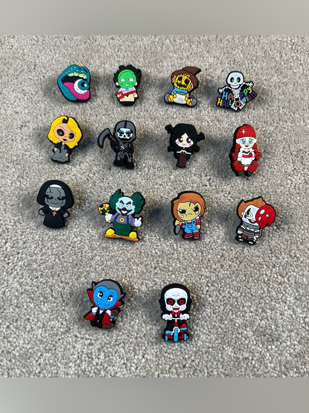 Shoe Charms for Crocs Miscellaneous Halloween lot of 14